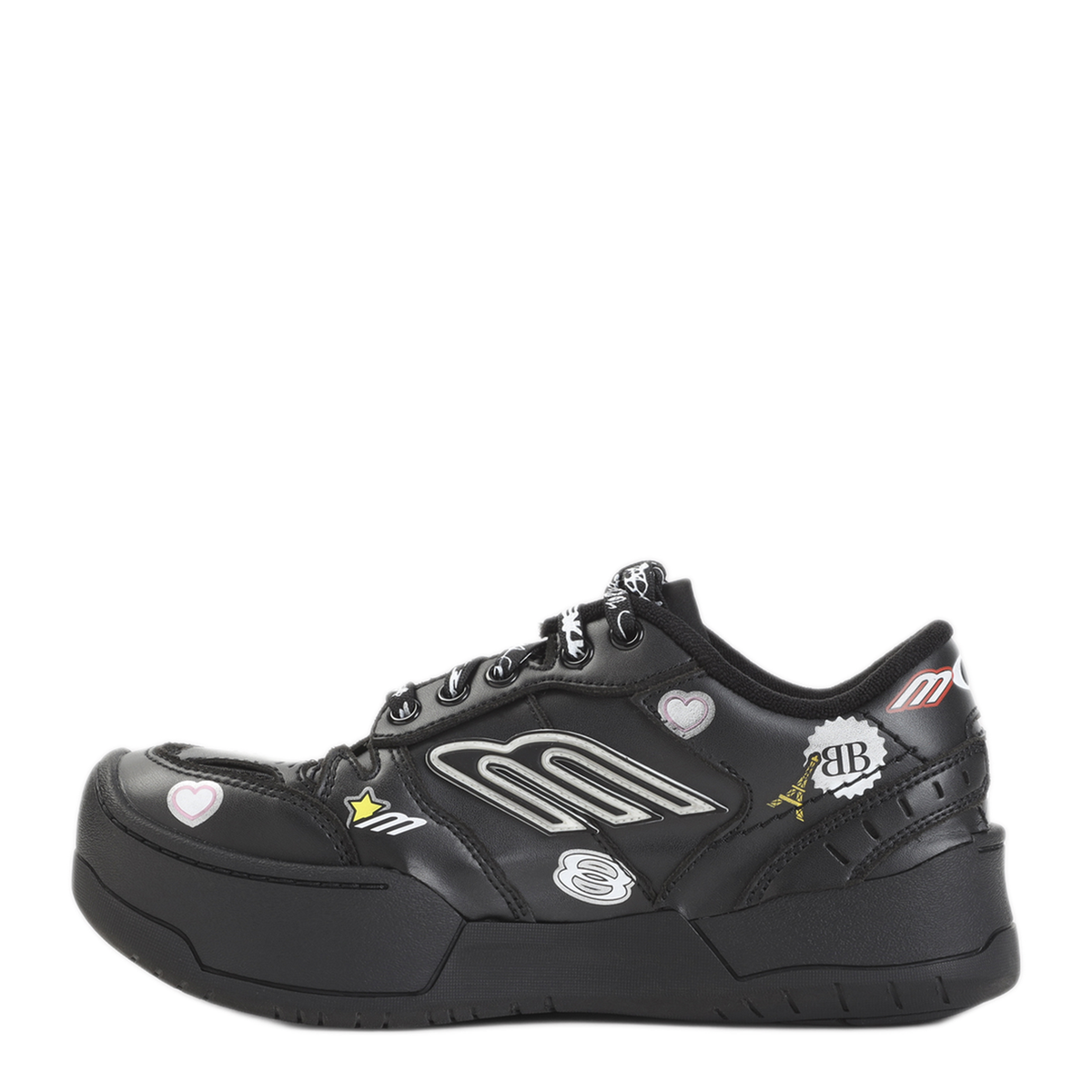 MAYFEYR - Balenciaga - Black Multi Hamptons Sneakers - 856420WHPSK1080
