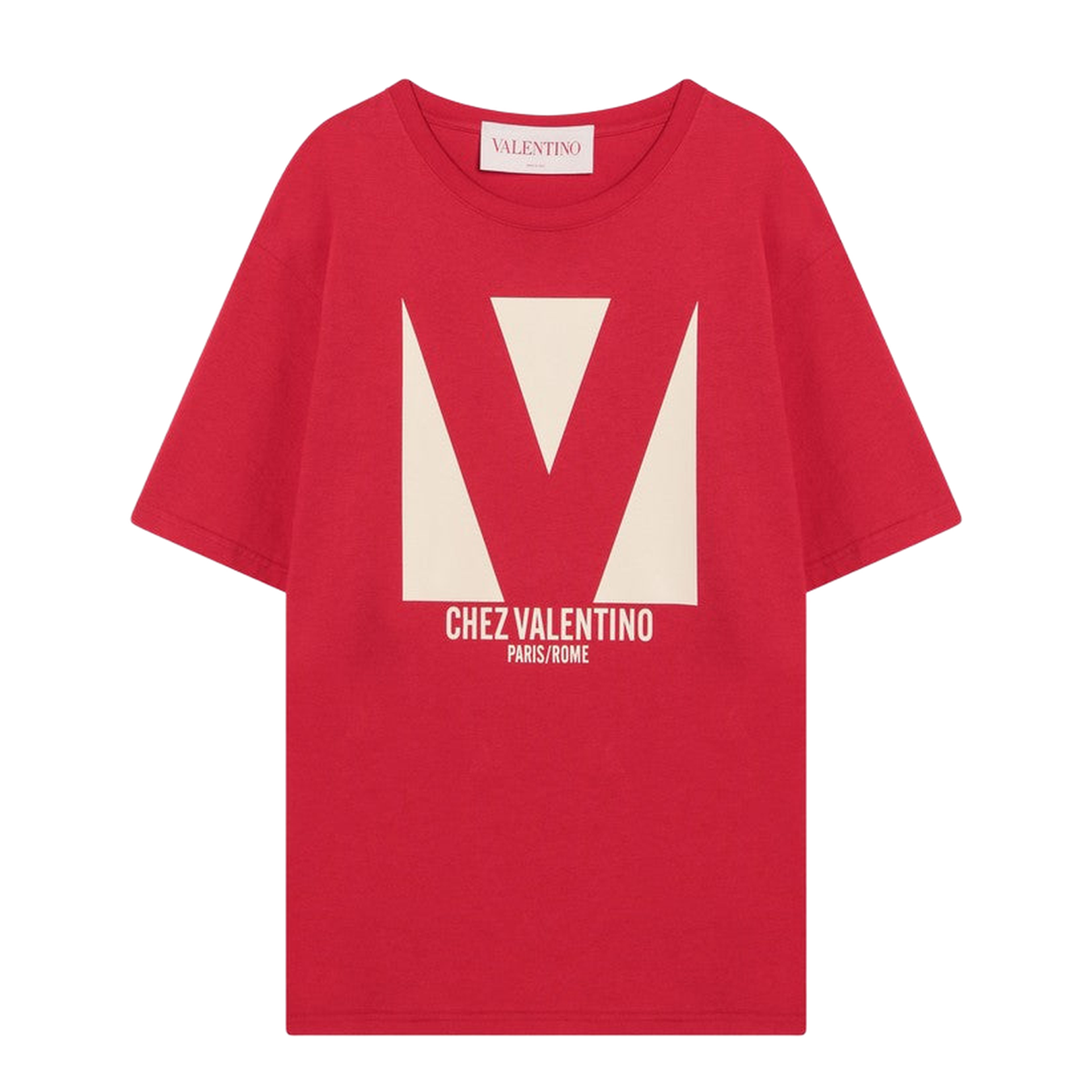 Red T-shirt with Chez  print