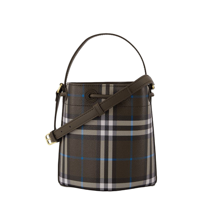 Checked Bucket Bag