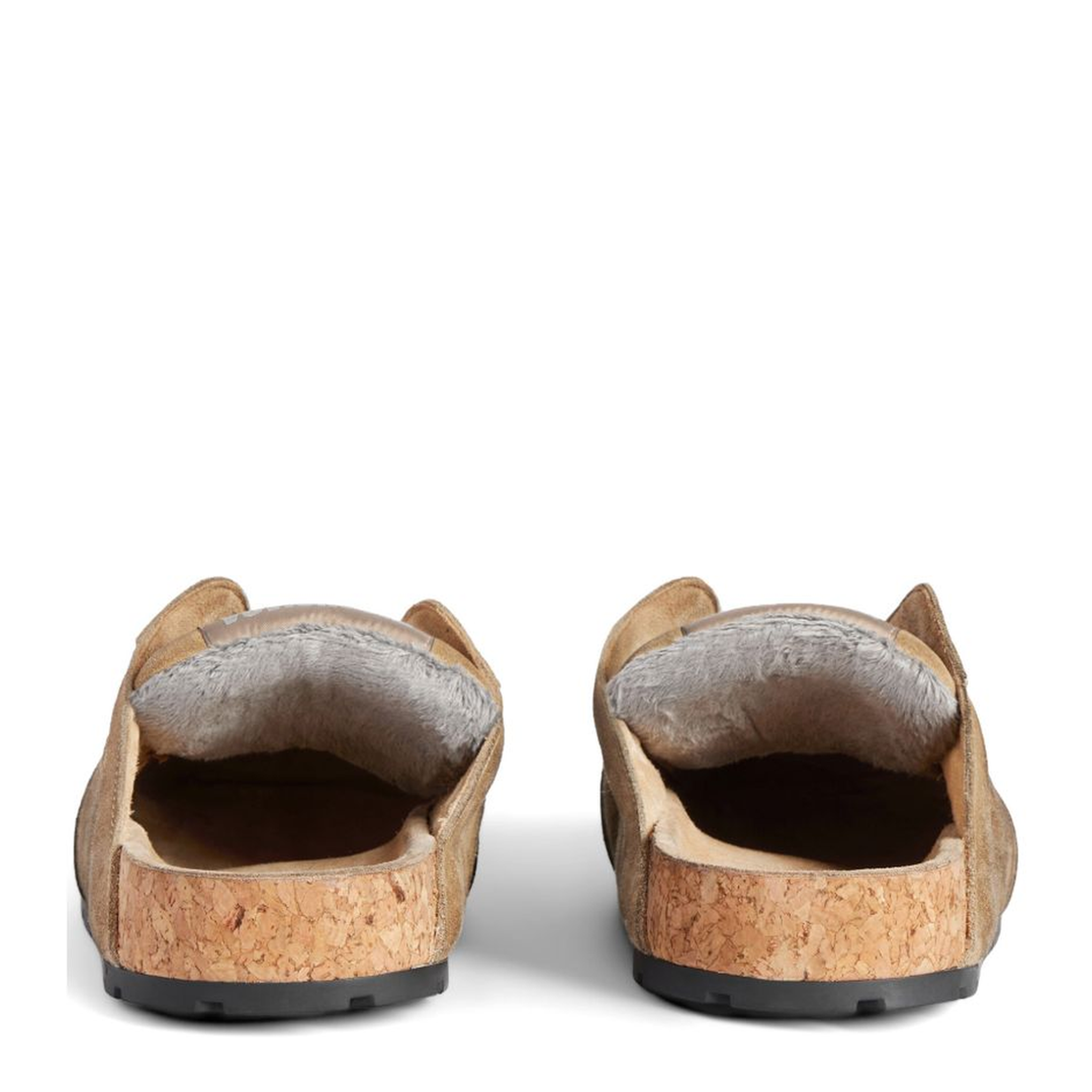 Dumbo Sabot in Distressed Suede Calfskin