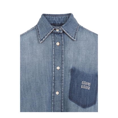 MAYFEYR - Miu Miu - Clear Blue Shirts - GWC12517GGF0076
