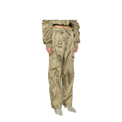 Nylon Oversize Trousers