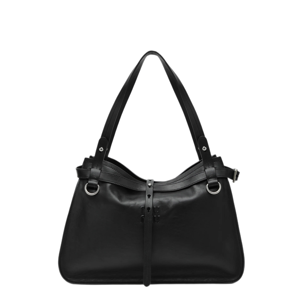 MAYFEYR - Miu Miu - Black Leather Shoulder Bag - 5BG340OOO2IERF0002