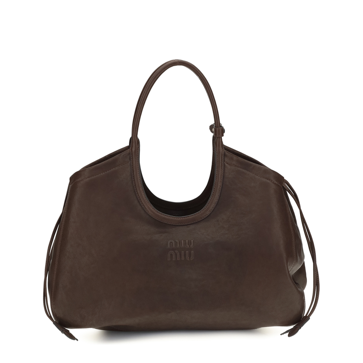 MAYFEYR - Miu Miu - Ivy Nappa Shopping Bag - 5BG342VOOO2BBLF0NBL