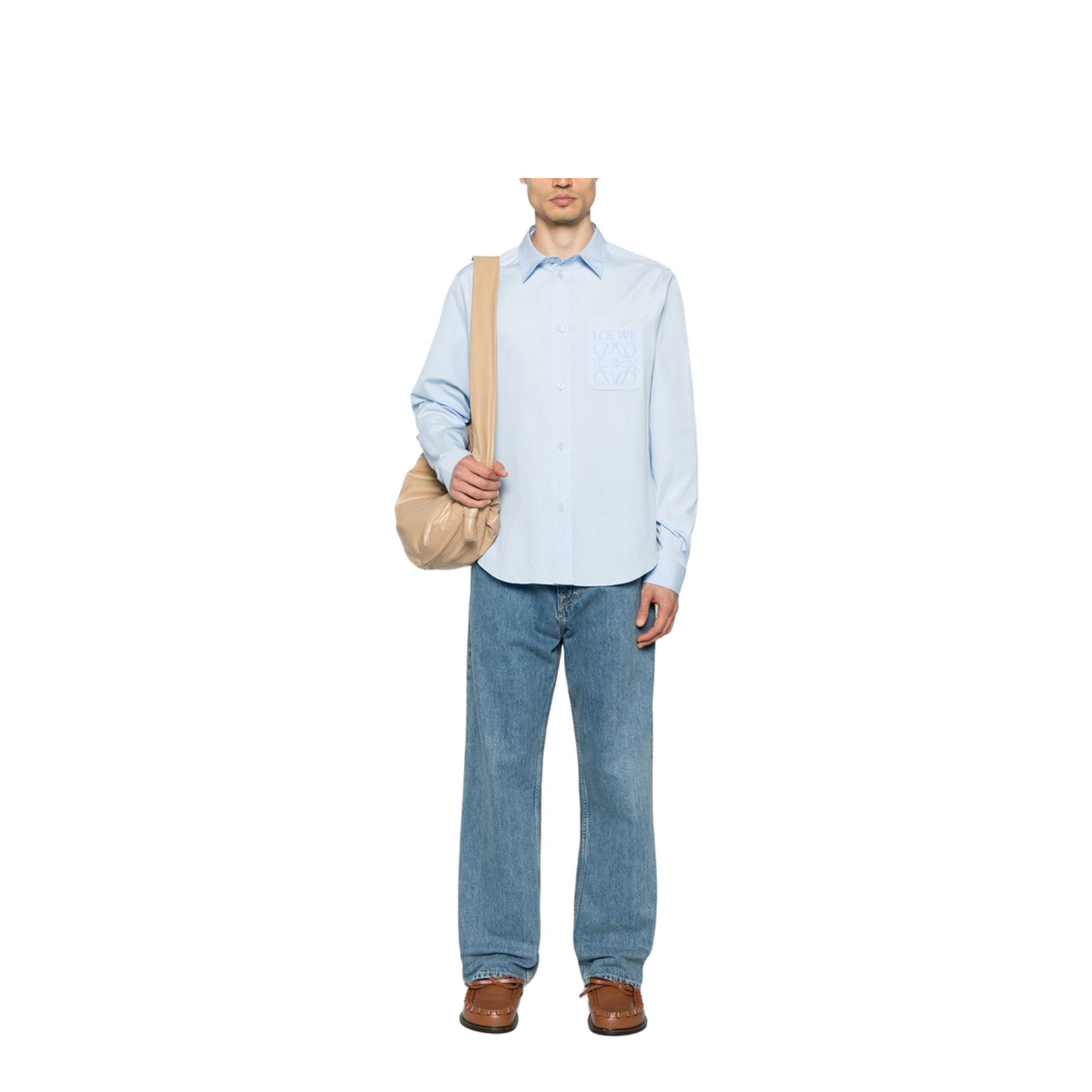 Shirt in Cotton Blue