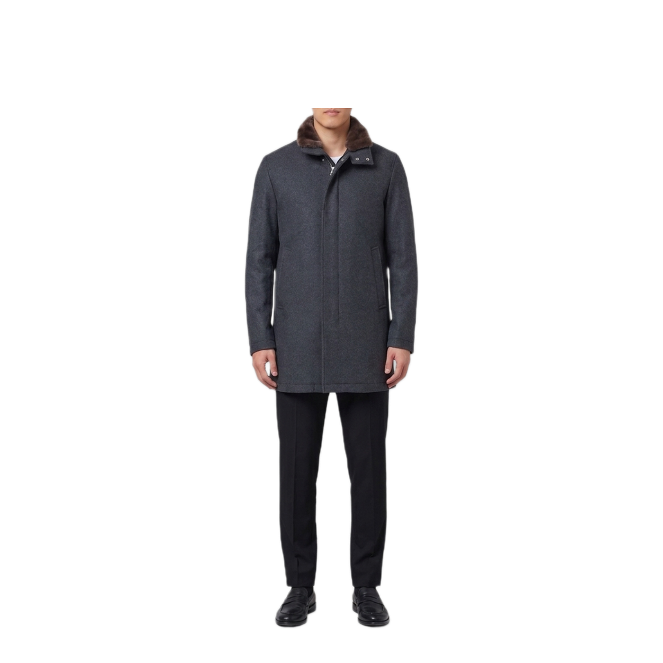 MAYFEYR - Herno - Anthracite Gray Coat - CA000214U33344RM9490