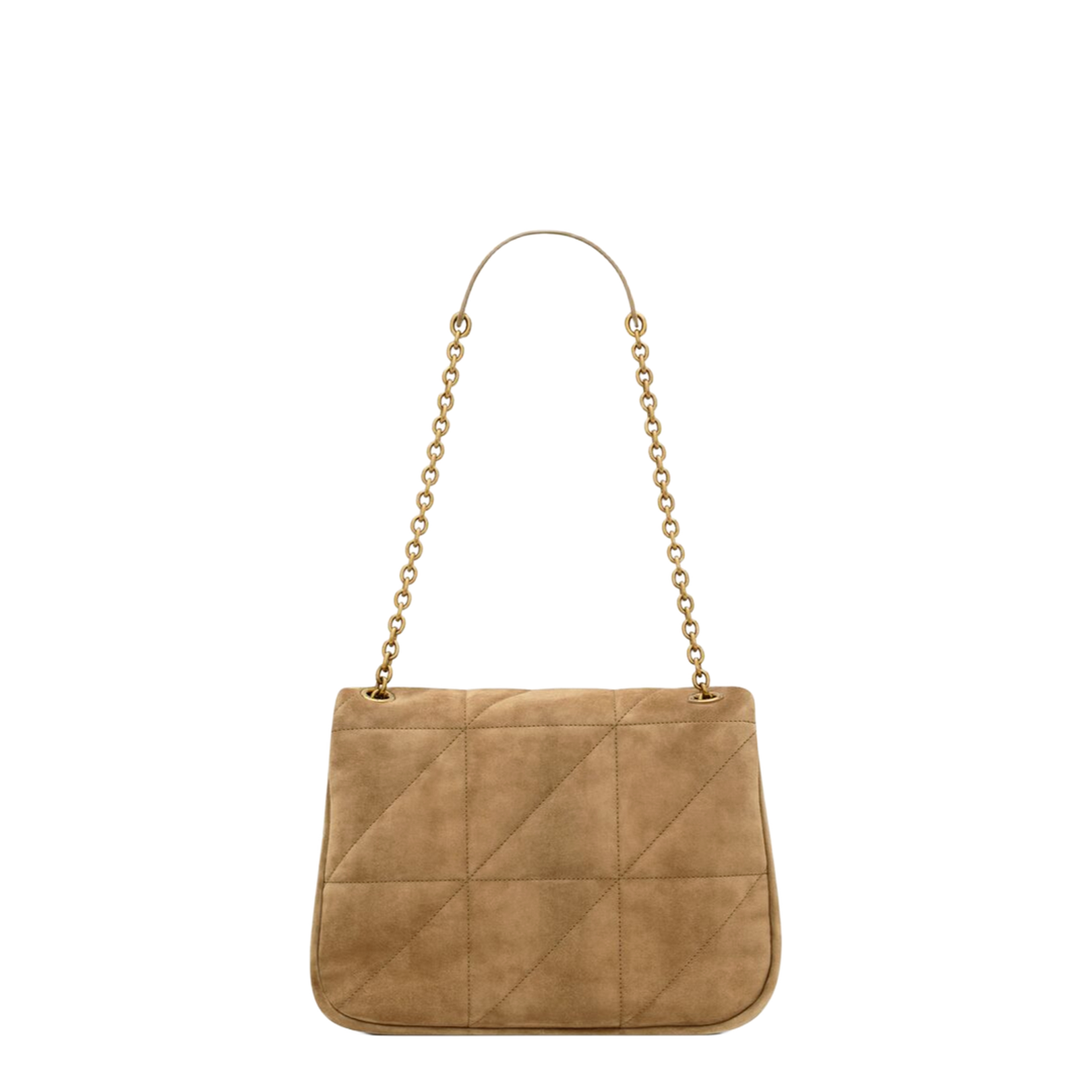 Jamie Medium Suede Shoulder Bags - Tan