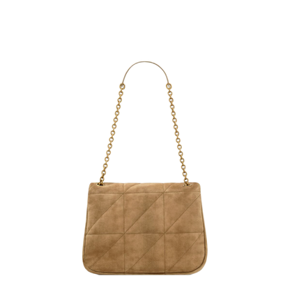 Jamie Medium Suede Shoulder Bags - Tan