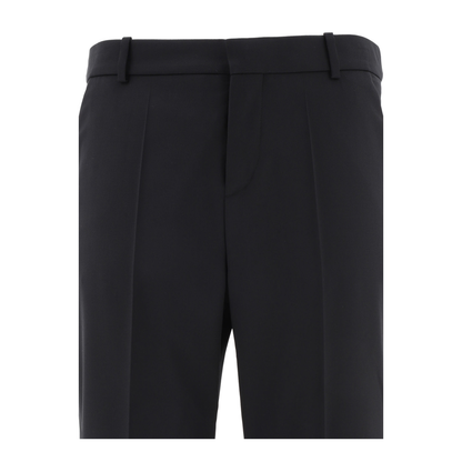 Black Wool Trousers