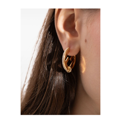 EverRound Earrings Gold Finish