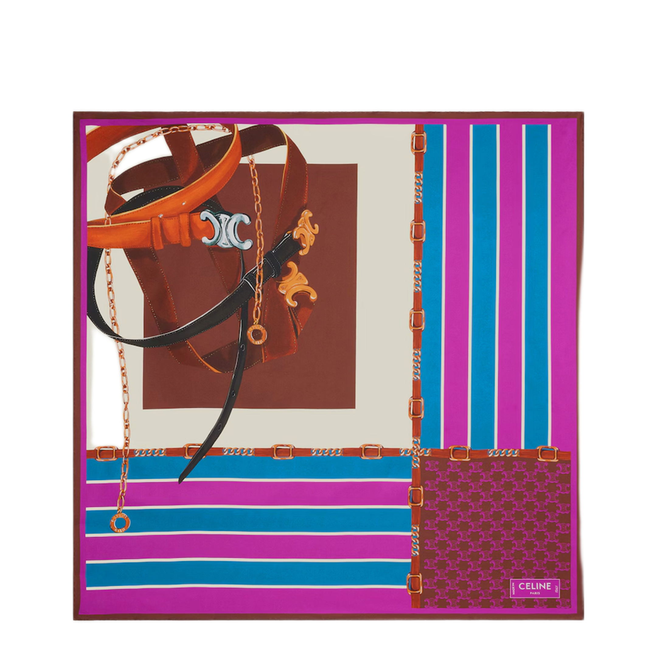 MAYFEYR - Celine - Silk Twill Carr Scarf - 2AW902Q63GGO9