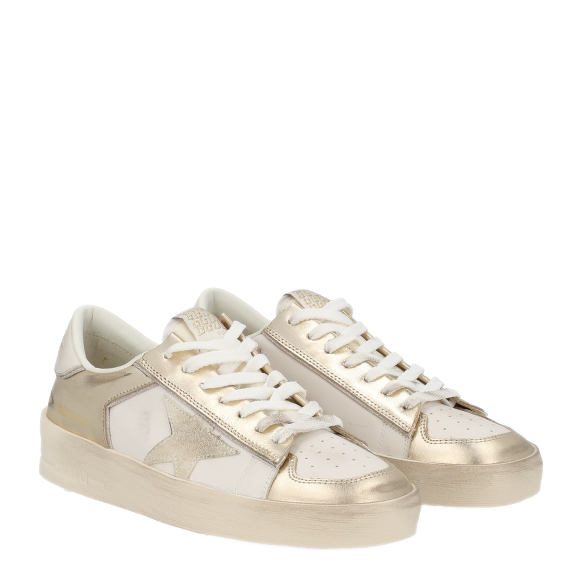 Lace-Up Flat Sneakers