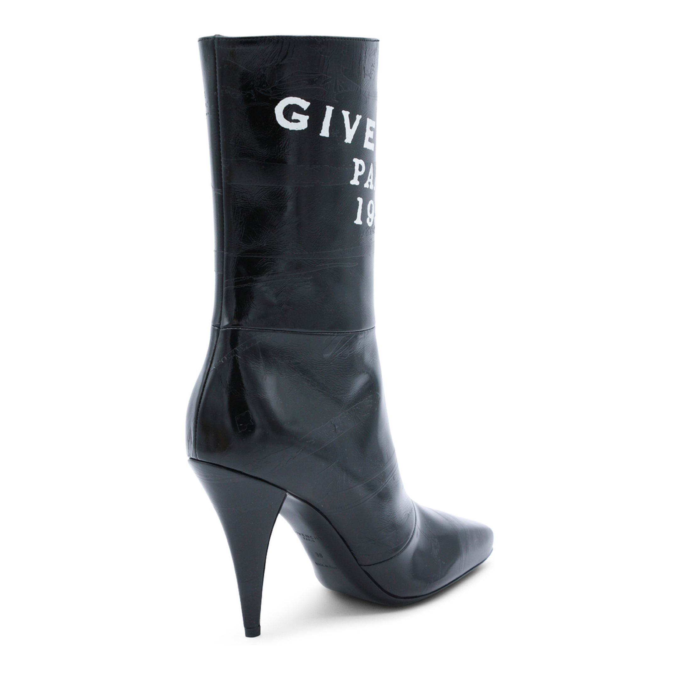 Leather Boots In Black