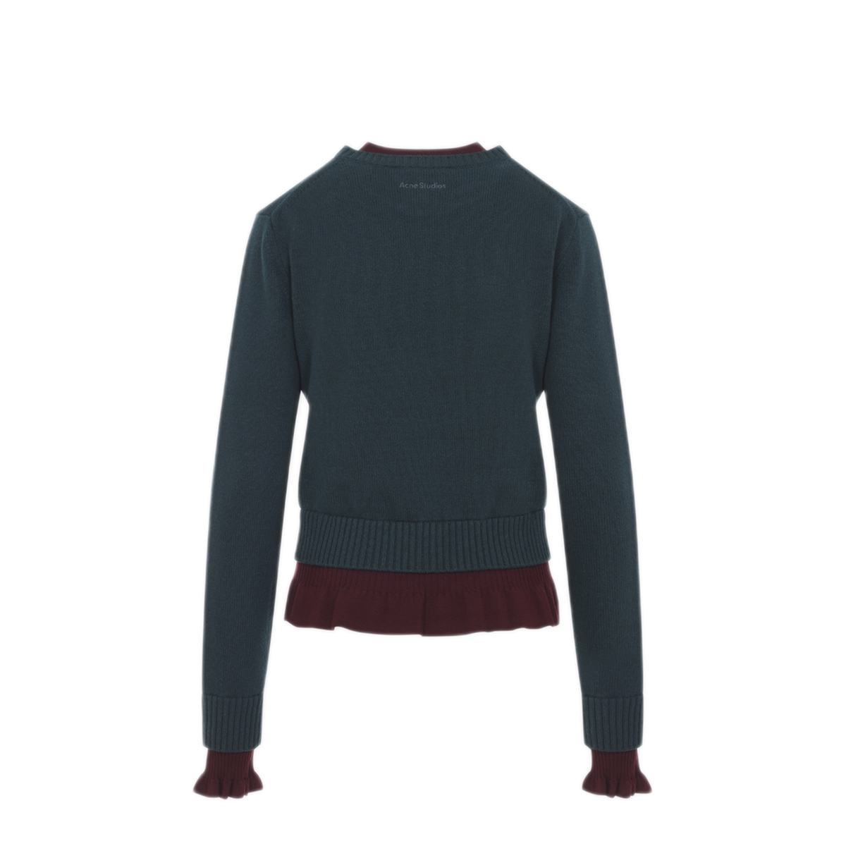 MAYFEYR - Acne Studios - Dark Green Wool Pullover - A60707AAX