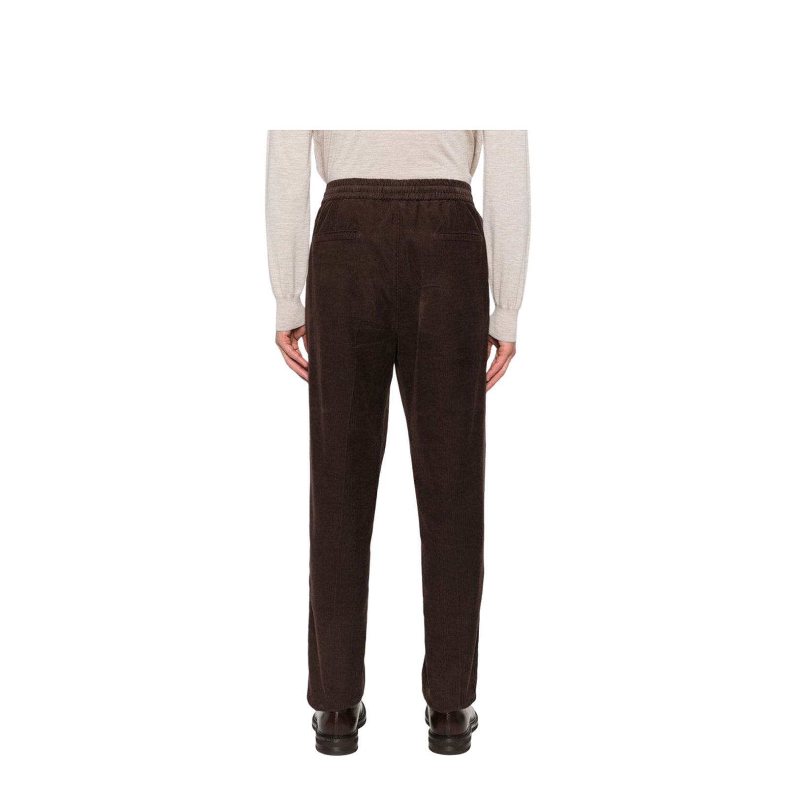 Elegant Brown Velvet Trousers