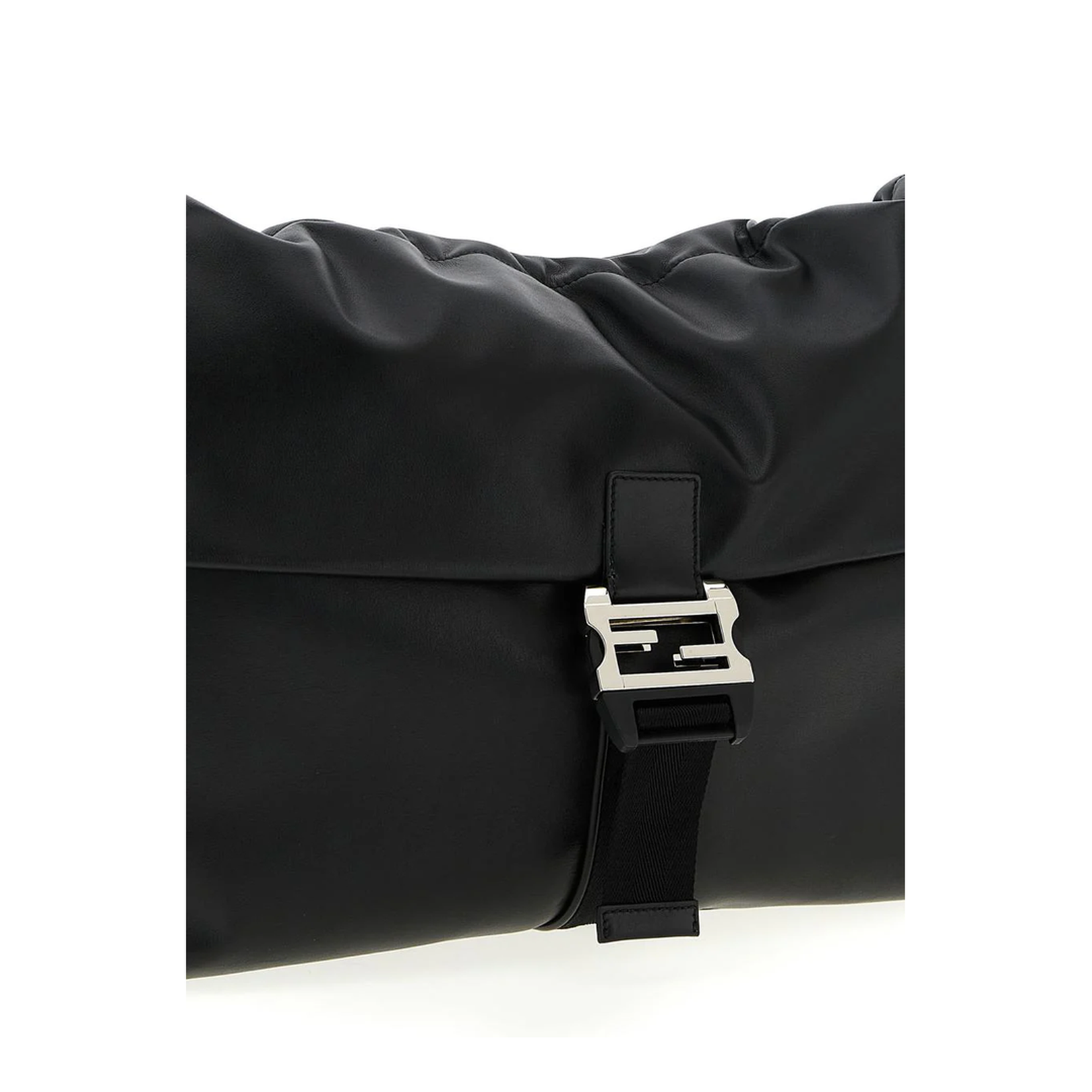 Flux Maxi Messenger Leather Black