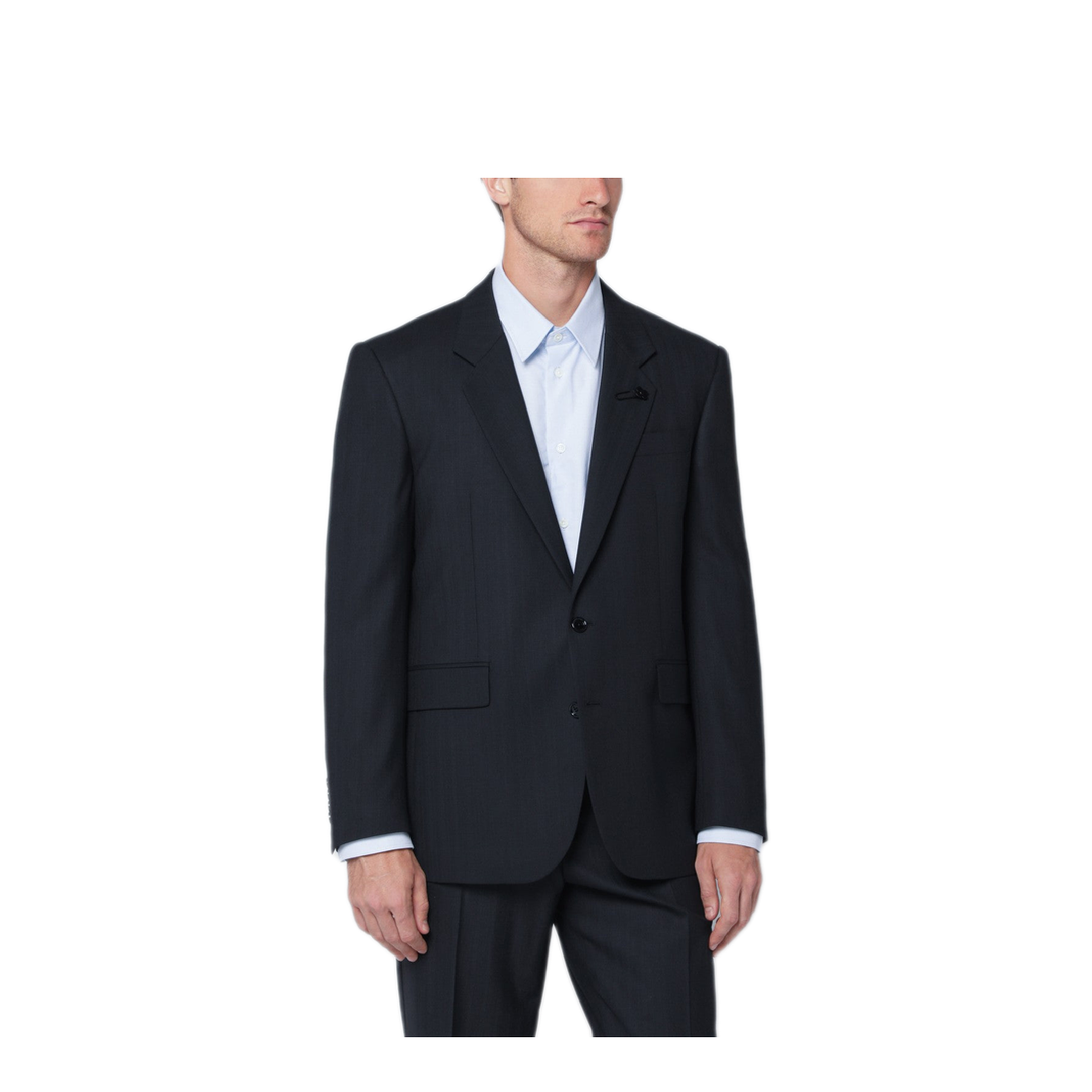 MAYFEYR - Lardini - Single Breasted Blue Wool Blend Jacket - AA6922EAAIF65430850