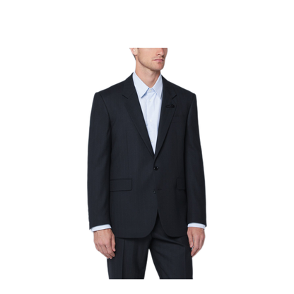 MAYFEYR - Lardini - Single Breasted Blue Wool Blend Jacket - AA6922EAAIF65430850