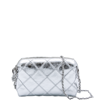 Fleming Metallic Leather Crossbody - Metallic Gold