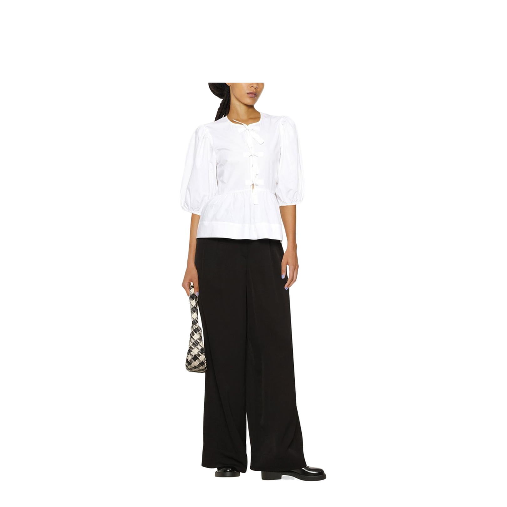 Cotton Peplum Top