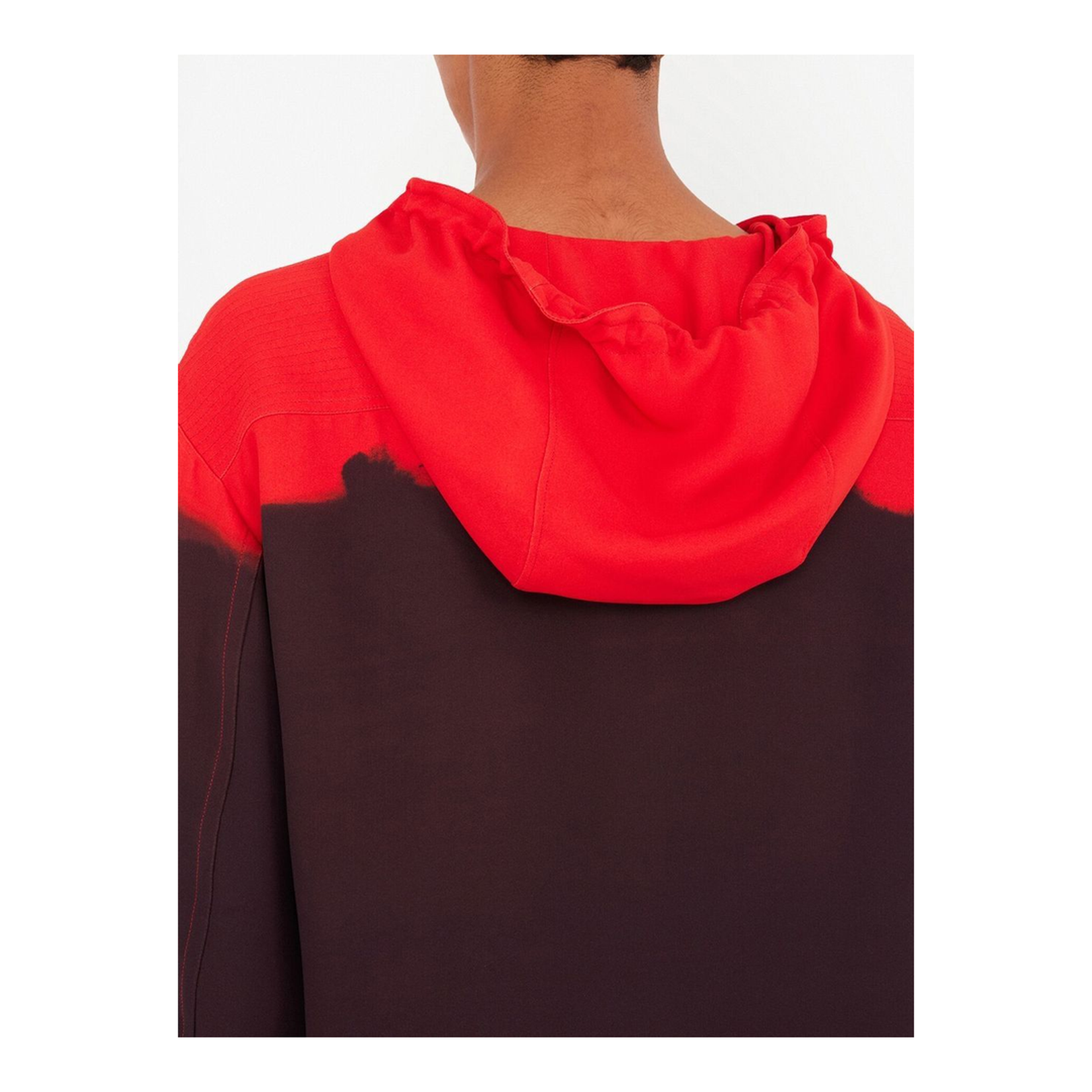 Gradient-Effect Hooded Kaftan