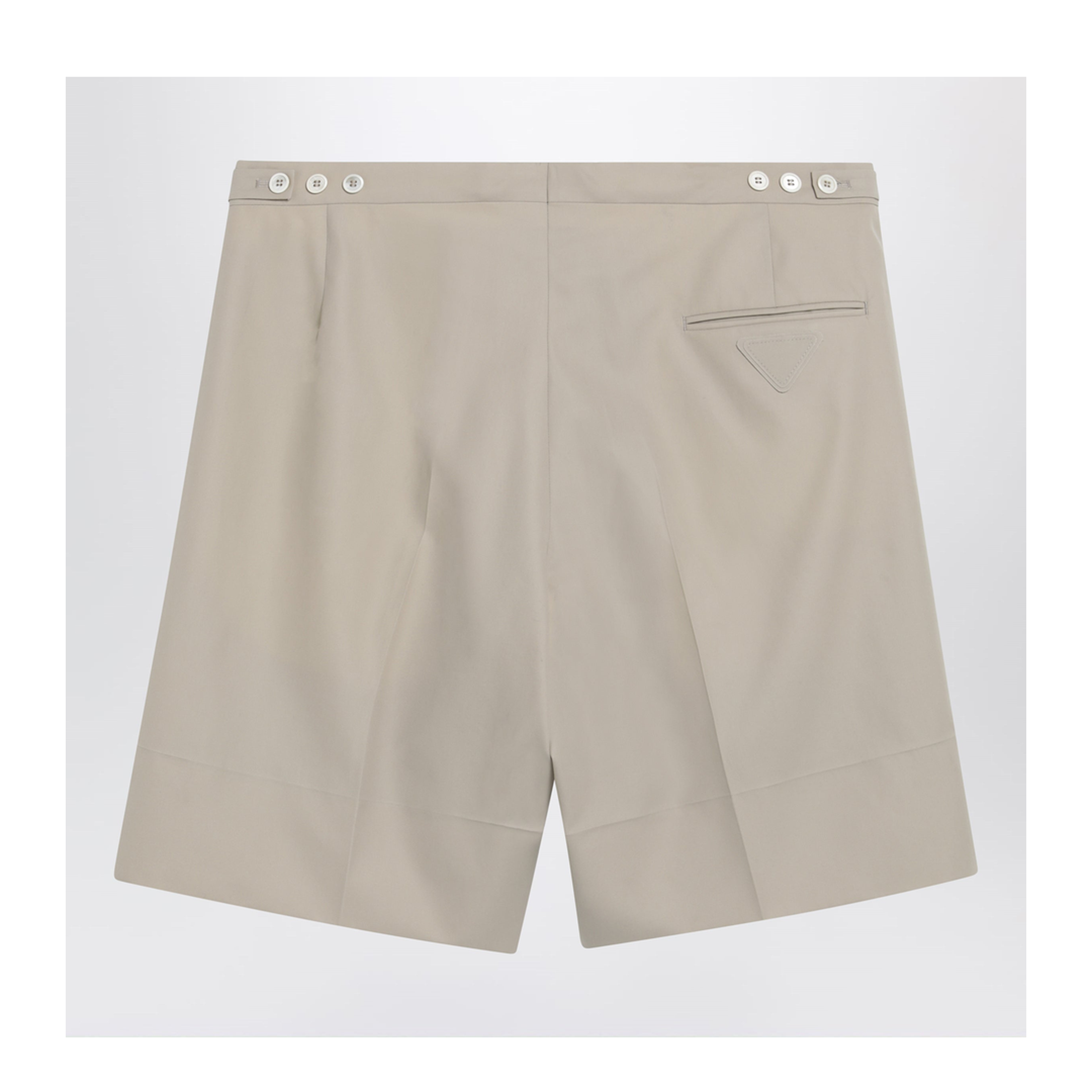 MAYFEYR - Prada - Sand-Colored Cotton Bermuda Shorts - UP0423OOO19AMF0036