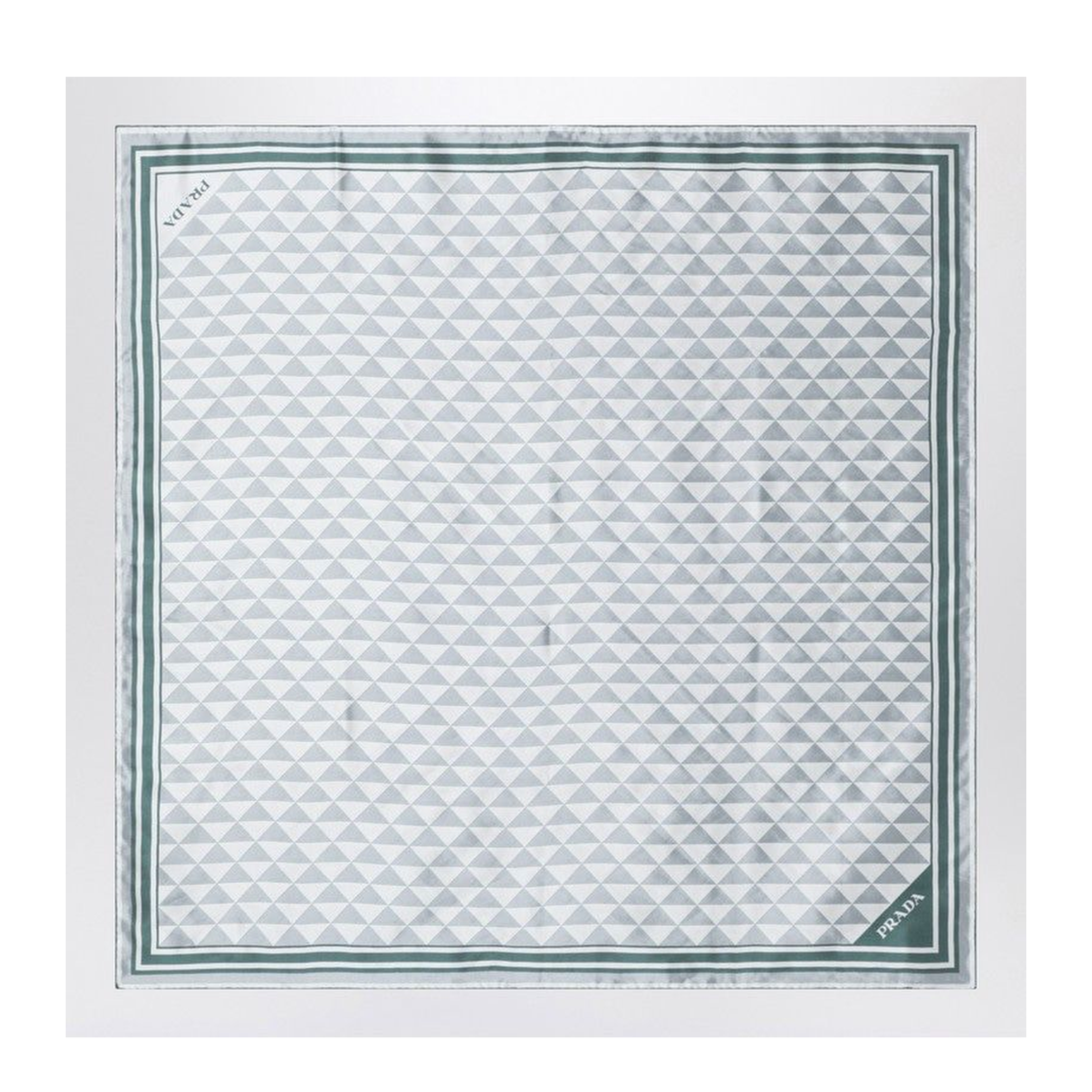 Embroidered Silk Foulard Printed