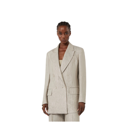 MAYFEYR - Max Mara - Mottled Linen Twill Blazer - 2611041032600002