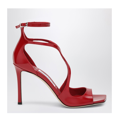 MAYFEYR - Jimmy Choo - Azia Sandals In Red Patent Leather - AZIA95PAT061903