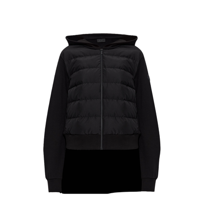 Black Hooded Zip Sweatshirt