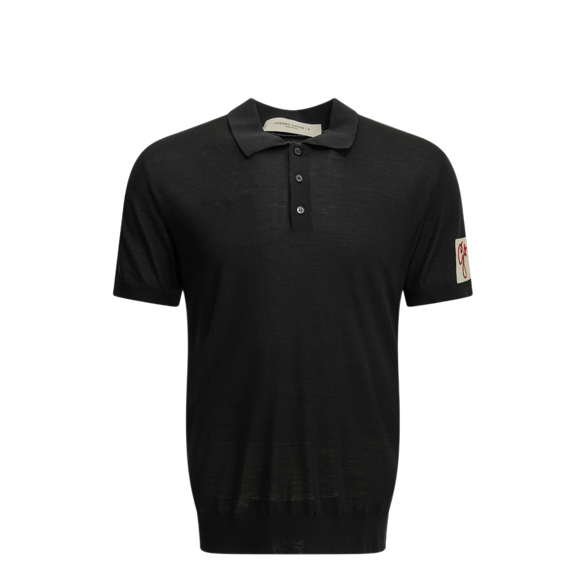 MAYFEYR - Golden Goose - Merino Wool Button Down Polo Shirt - GMP01412P00104190100X