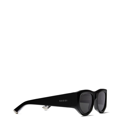 Rectangular-Frame Sunglasses in Black