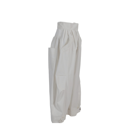 MAYFEYR - NICCOLÒ PASQUALETTI - Montage Trousers Cotton Twill - NP07P006AJCTBIANCO