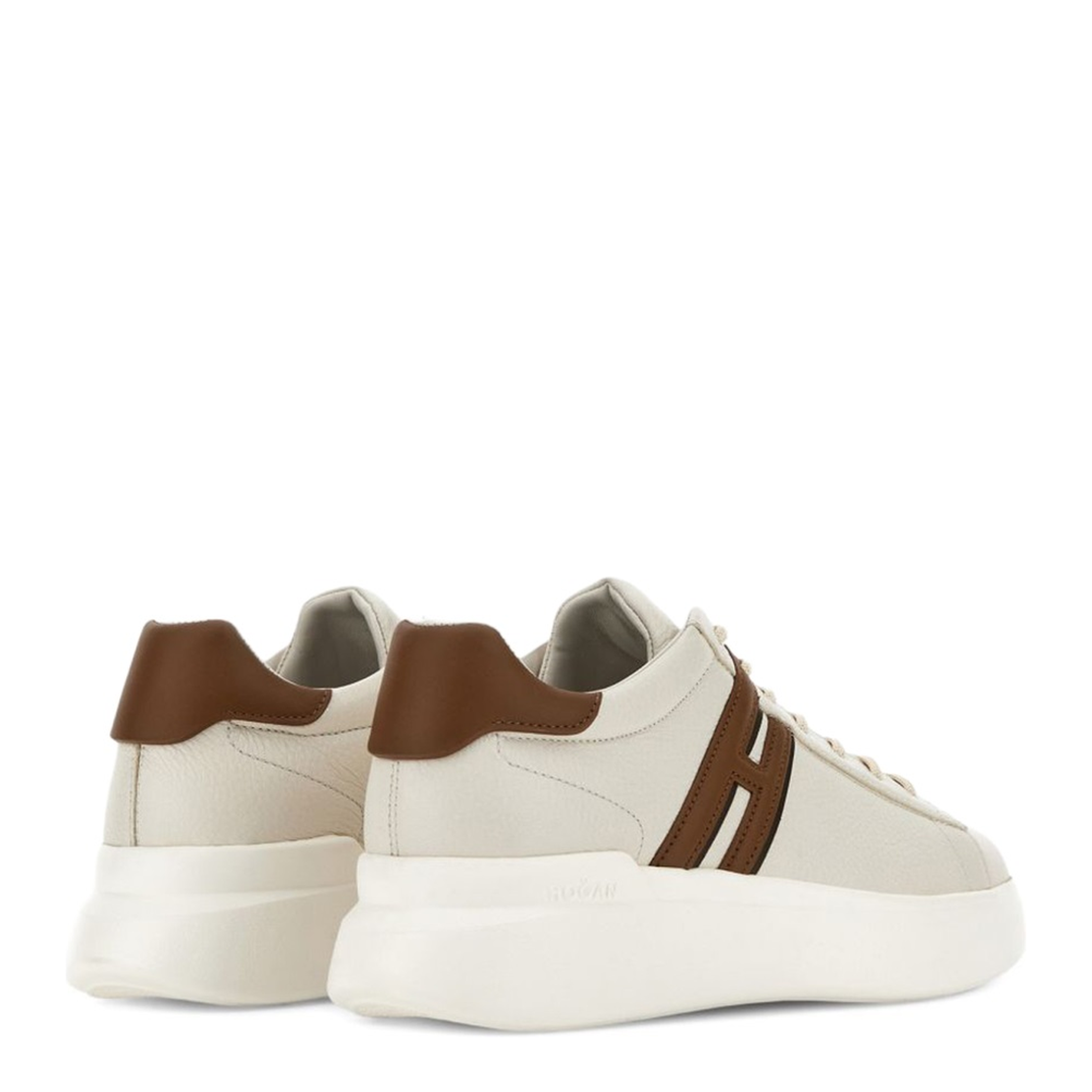 MAYFEYR - Hogan - Sneakers H580 Brown Ivory - HXM5800DV42UXS828G