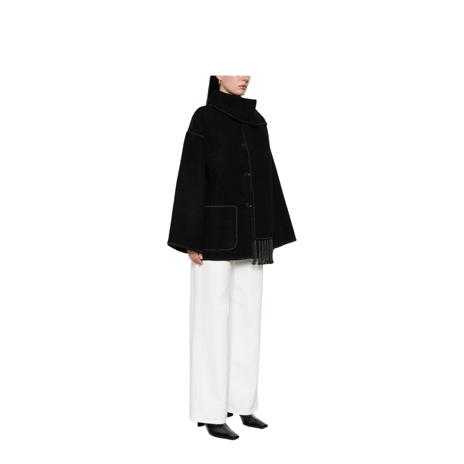Black Wool Blend Jacket