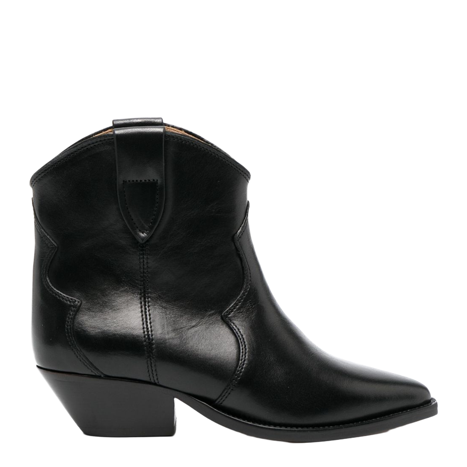 Calf Leather Low Boots Black