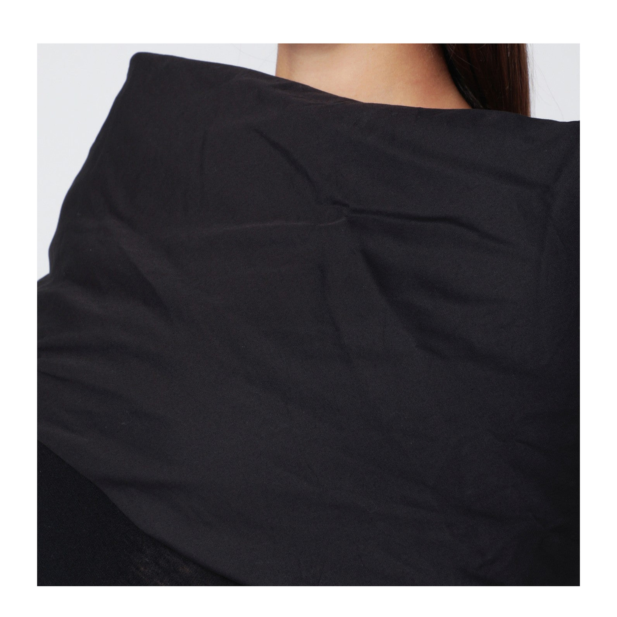 MAYFEYR - Entire Studios - Black Long Wool Dress - ESW-W25-6022WOBL
