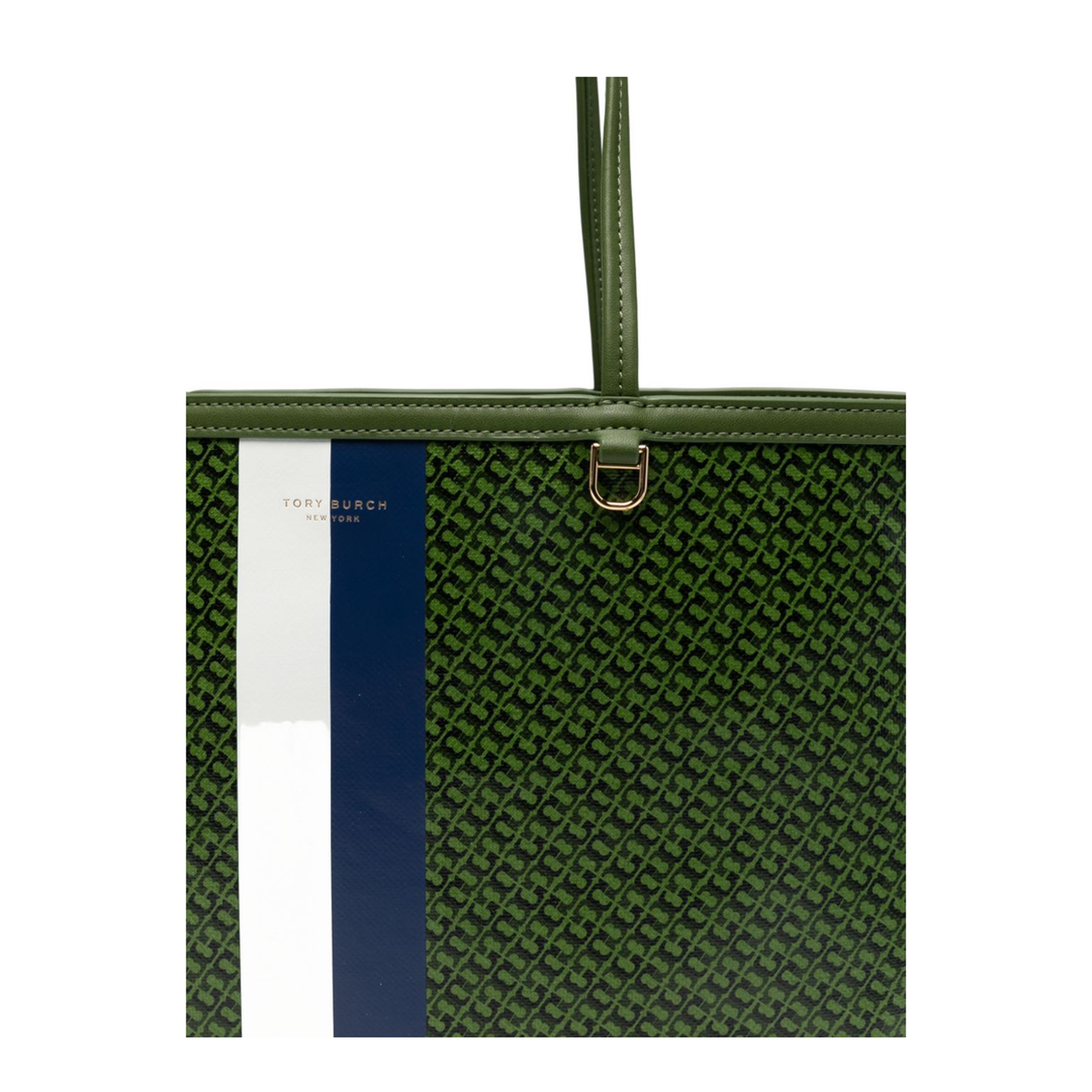Racer Coated Canvas Tote - Green