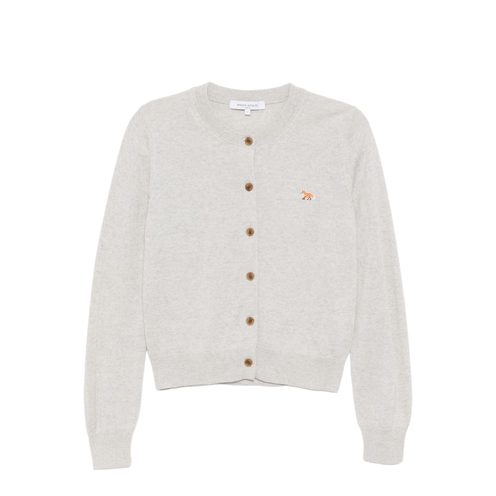 Light Grey Front Button Fastening Top