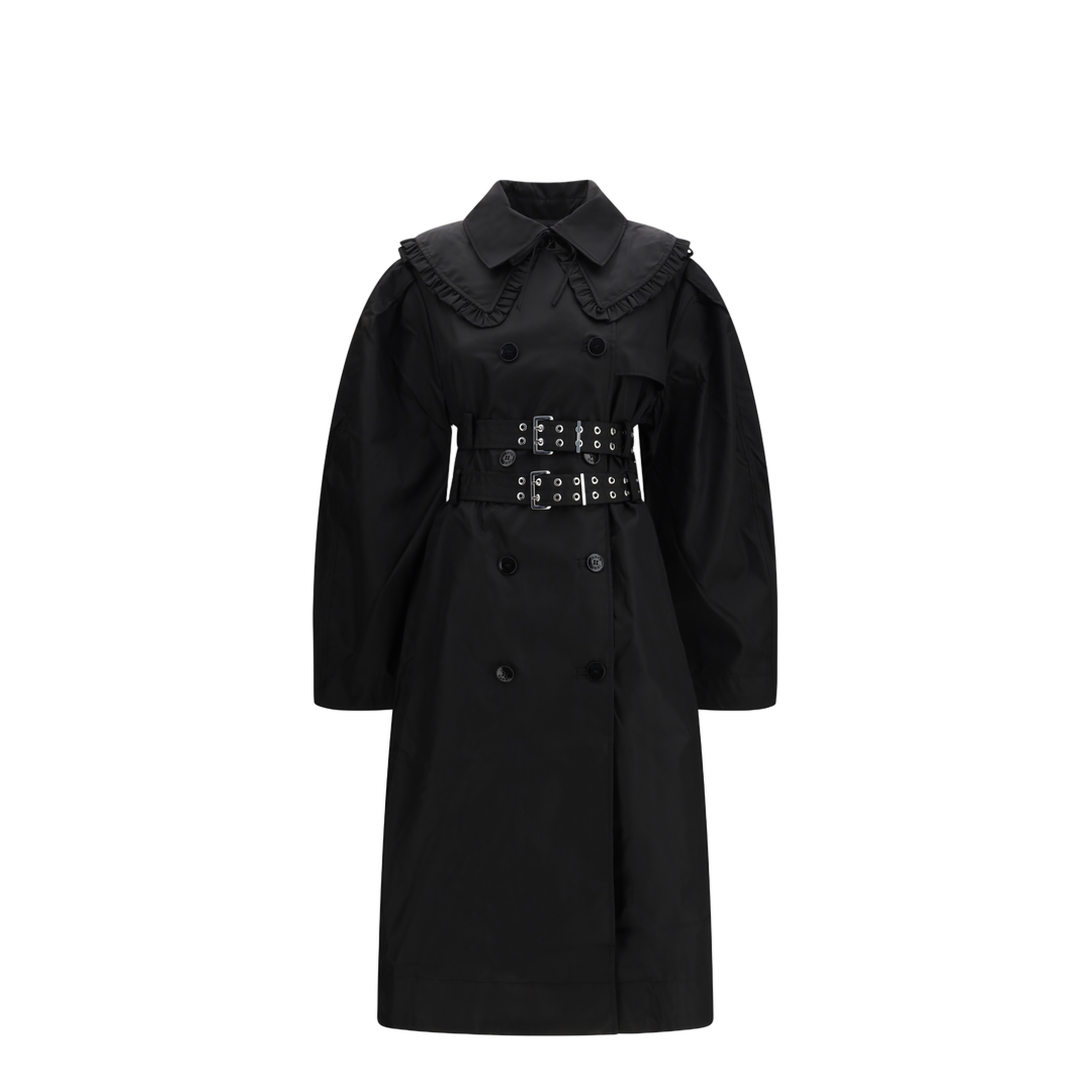 MAYFEYR - Ganni - Belted Double-Breasted Coat - A1010075