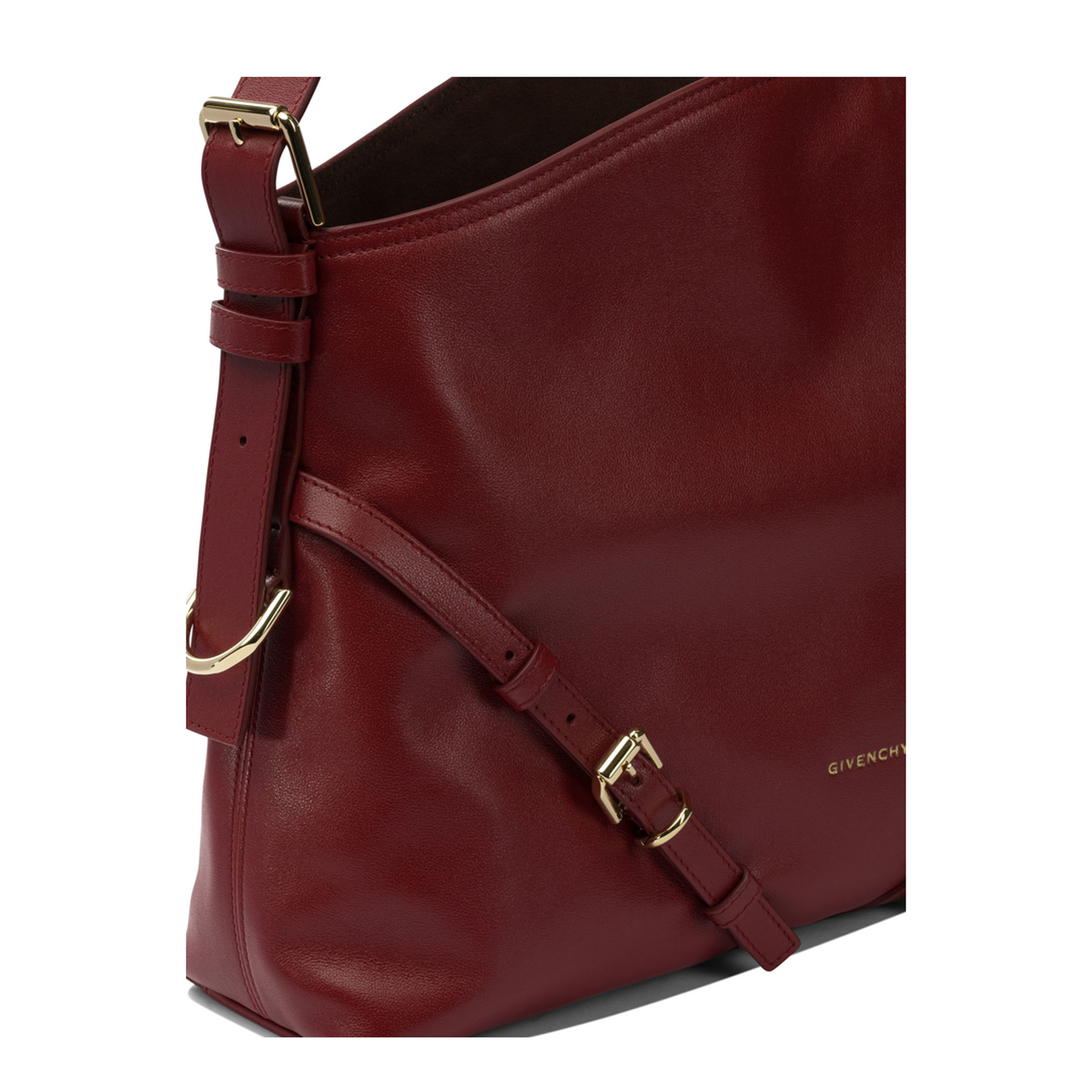 Medium Voyou Bag in Shiny Leather