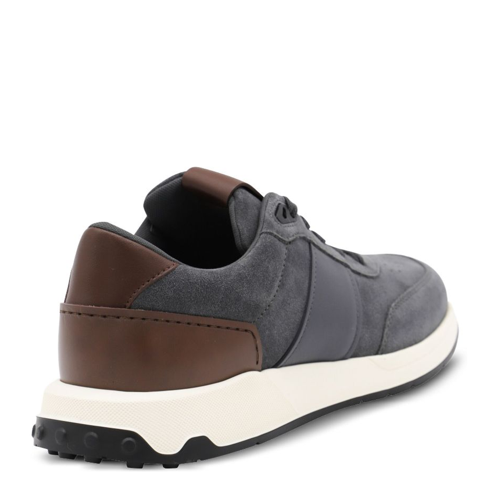 Grey Suede Upper Lace-Up Shoes