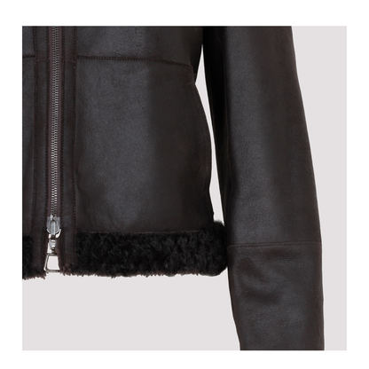 MAYFEYR - AKRIS - Mocca Lamb Leather Jacket - 016433004822149