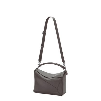 Large Puzzle Bag in Supple Grained Calfskin Brown