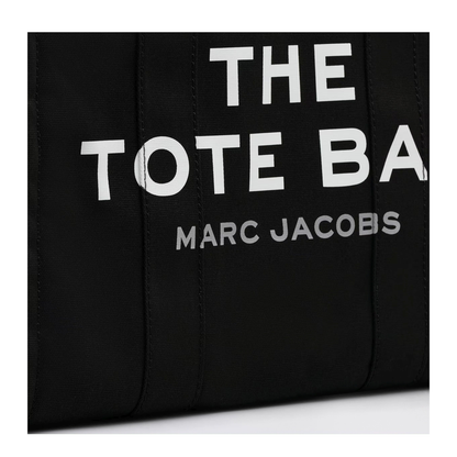 Black Canvas Large Tote Bag
