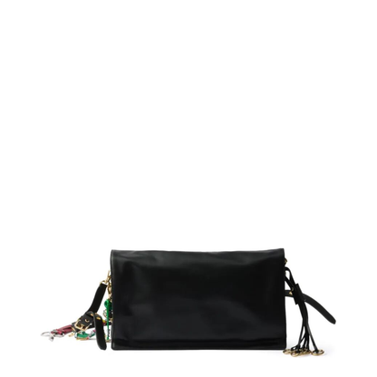Large Calfskin Shoulder Bag - Black