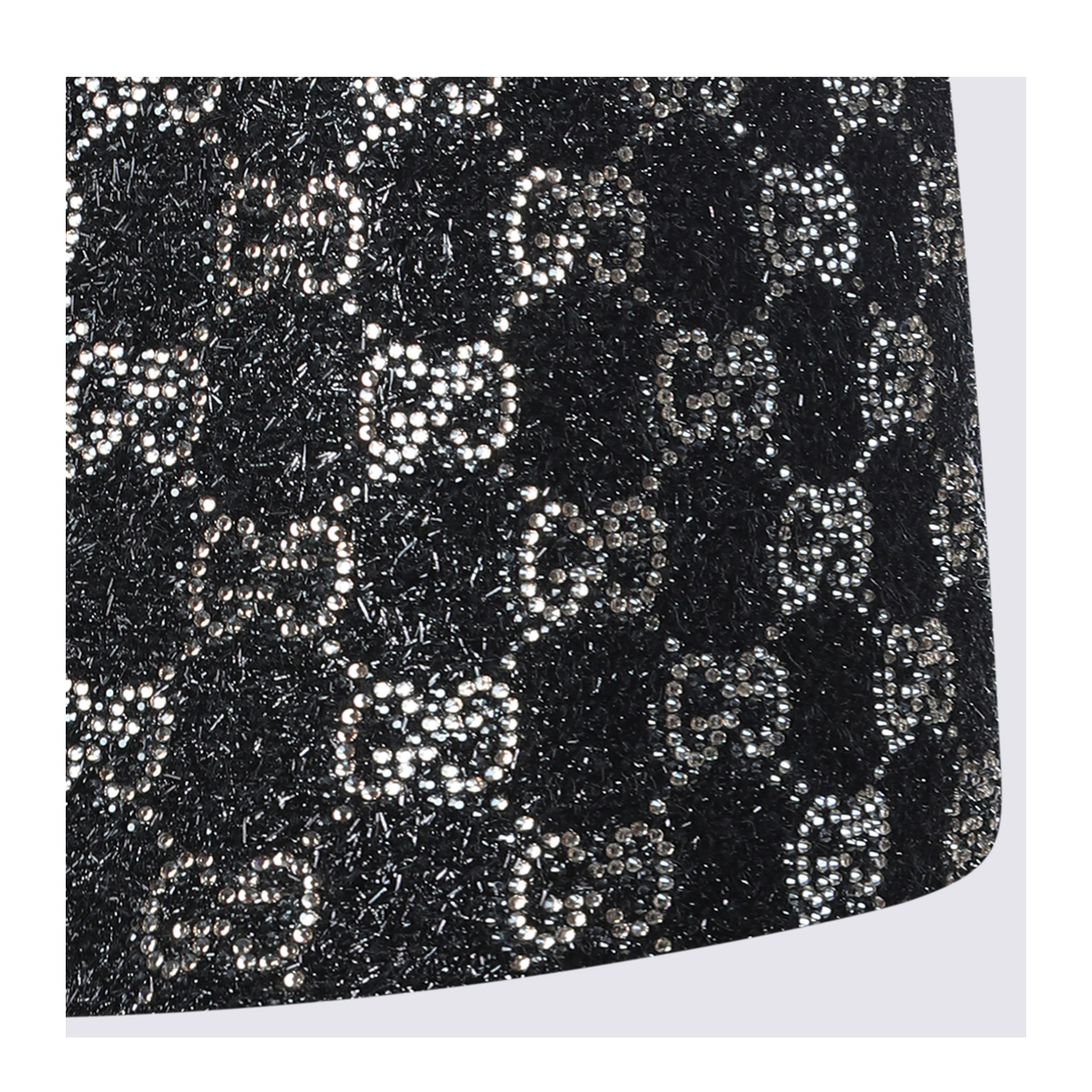 Embroidered Wool Tweed Lamé Shorts