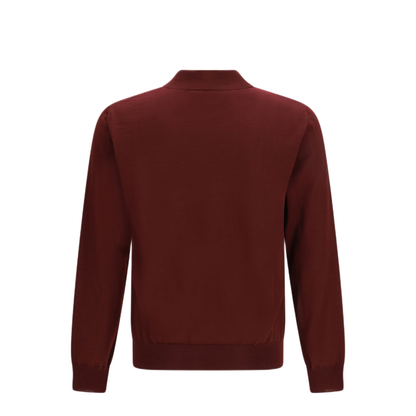 MAYFEYR - Valentino - Wool Polo With Vlogo Embroidery - 8V0KP04UBH9697