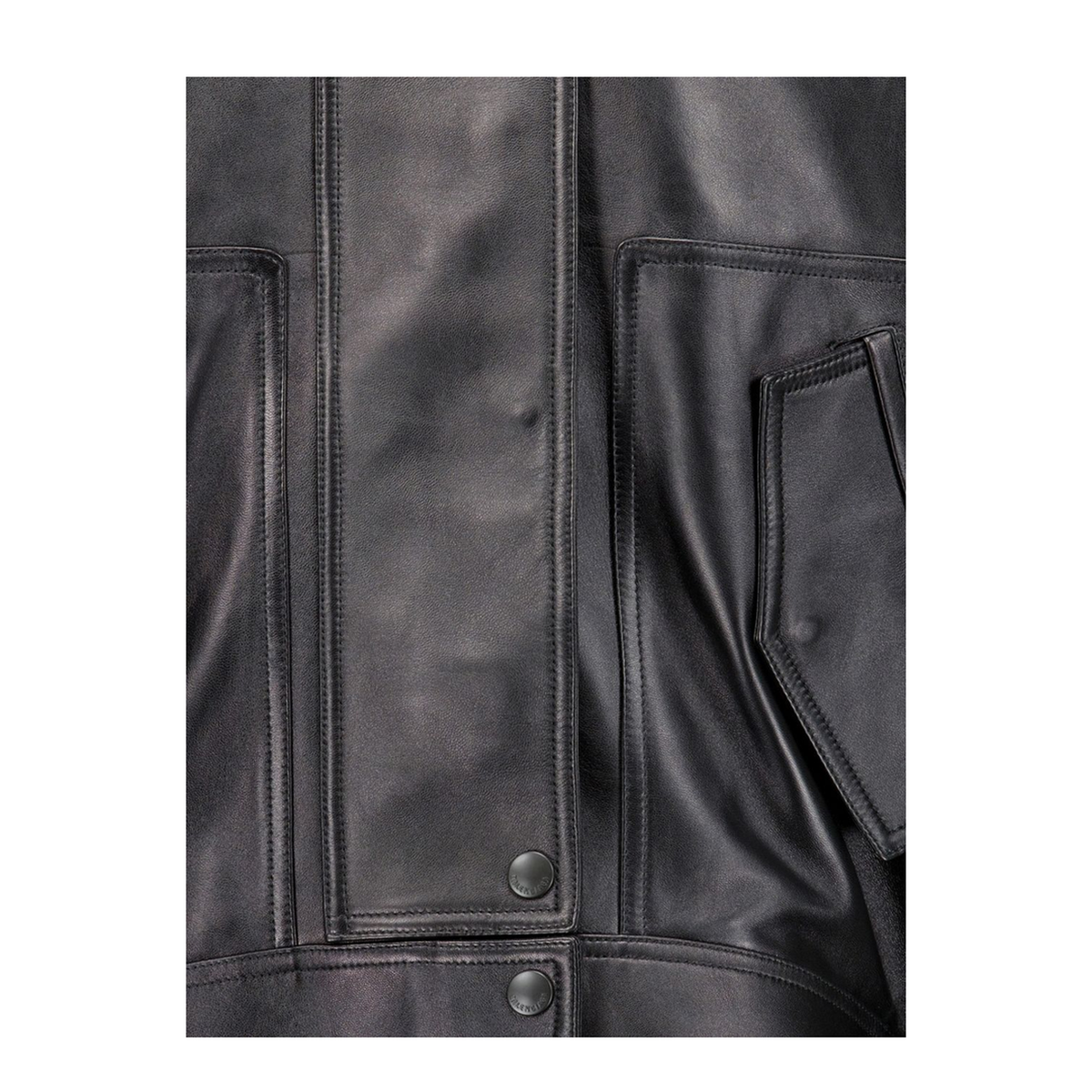 MAYFEYR - Balenciaga - Black Leather Long Sleeve Jacket - A009F0TVS051000