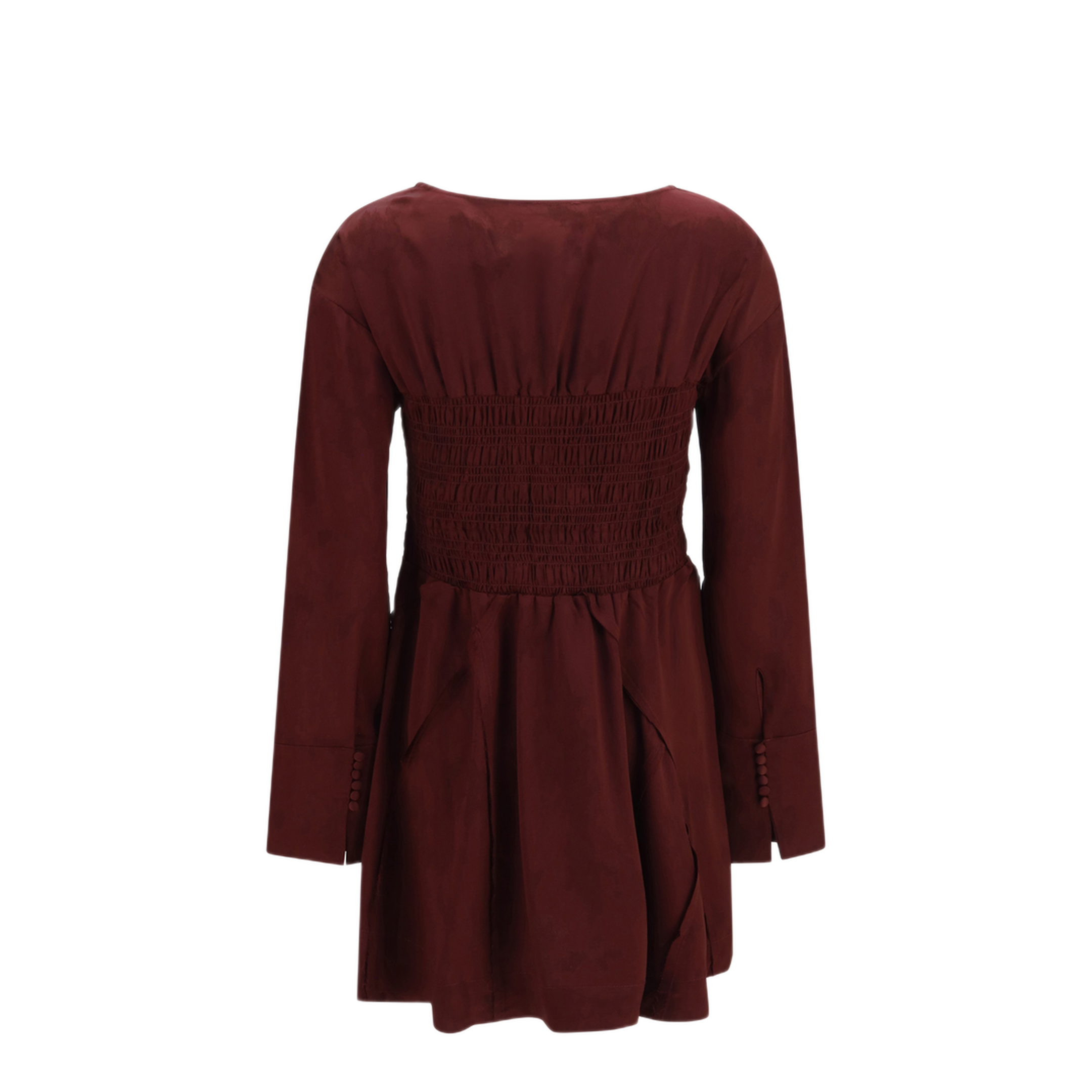 MAYFEYR - Ganni - Long Sleeve Satin Mini Dress - A1030628431